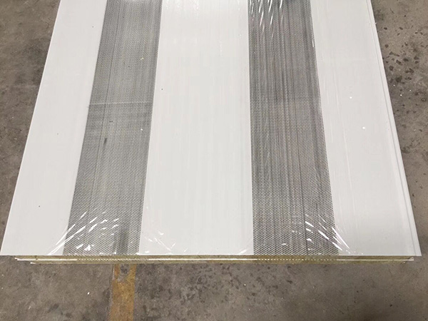 单面冲孔岩棉板隔音板